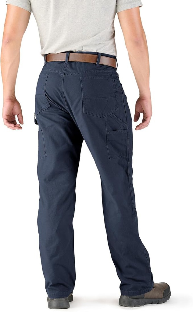 BERNE MENS WASHED DUCK RELAXED FIT CARPENTER PANT NAVY (34Wx36)