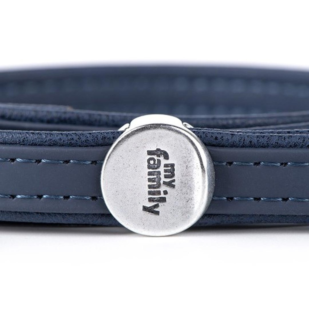 MY FAMILY BILBAO LEASH FAUX LEATHER BLUE-2