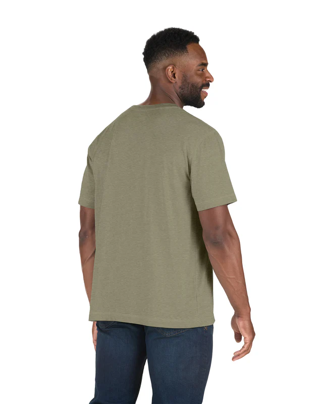 BERNE MENS PERFORMANCE SHORT SLEEVE POCKET TEE LICHEN (XL)