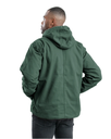 BERNE MENS WASHED SHERPA LINED HOODED JACKET MOSS (M)