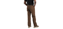 BERNE MENS WASHED DUCK RELAXED FIT CARPENTER PANT BARK (30Wx34)