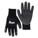 BERNE QUICK GRIP GLOVE BLACK (2XL)(3PK)