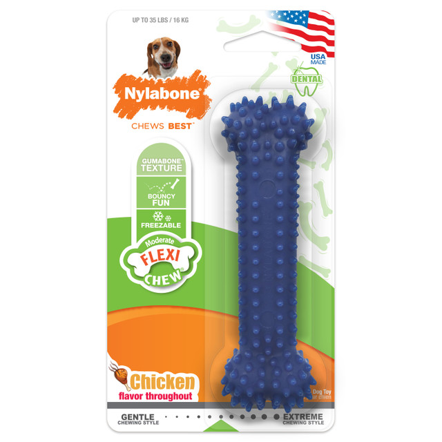 NYLABONE FLEXIBLE DENTAL CHEW WOLF