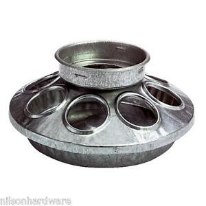 FARM TUFF FEEDER 6&quot; ROUND CHICK FEEDER GALVANIZED