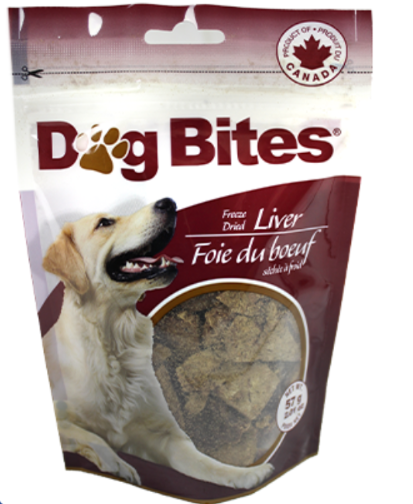 DOG BITES FREEZE DRIED BEEF LIVER 57G