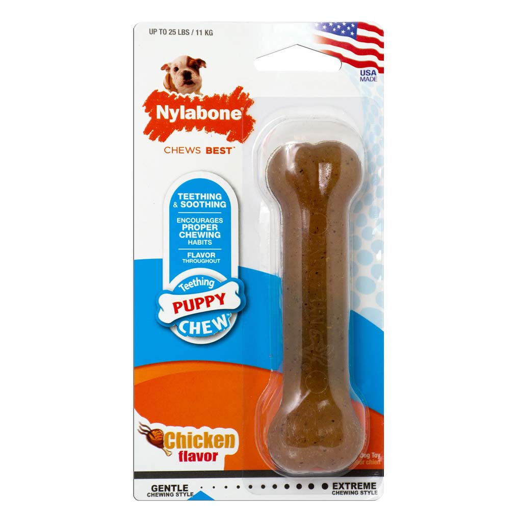 NYLABONE PUPPY CHEW BONE CHICKEN REGULAR