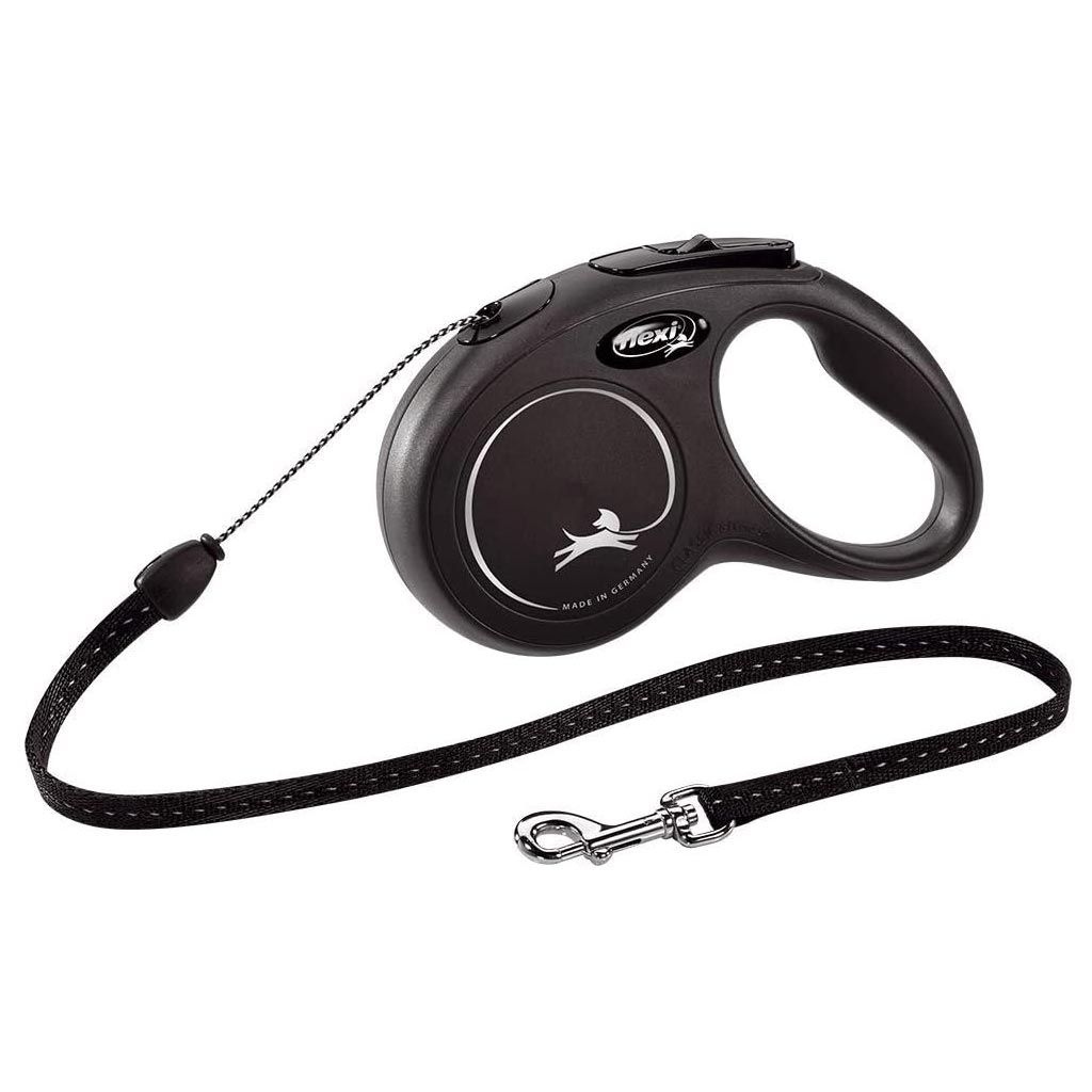 FLEXI CLASSIC CORD MED 5M BLACK 16ft