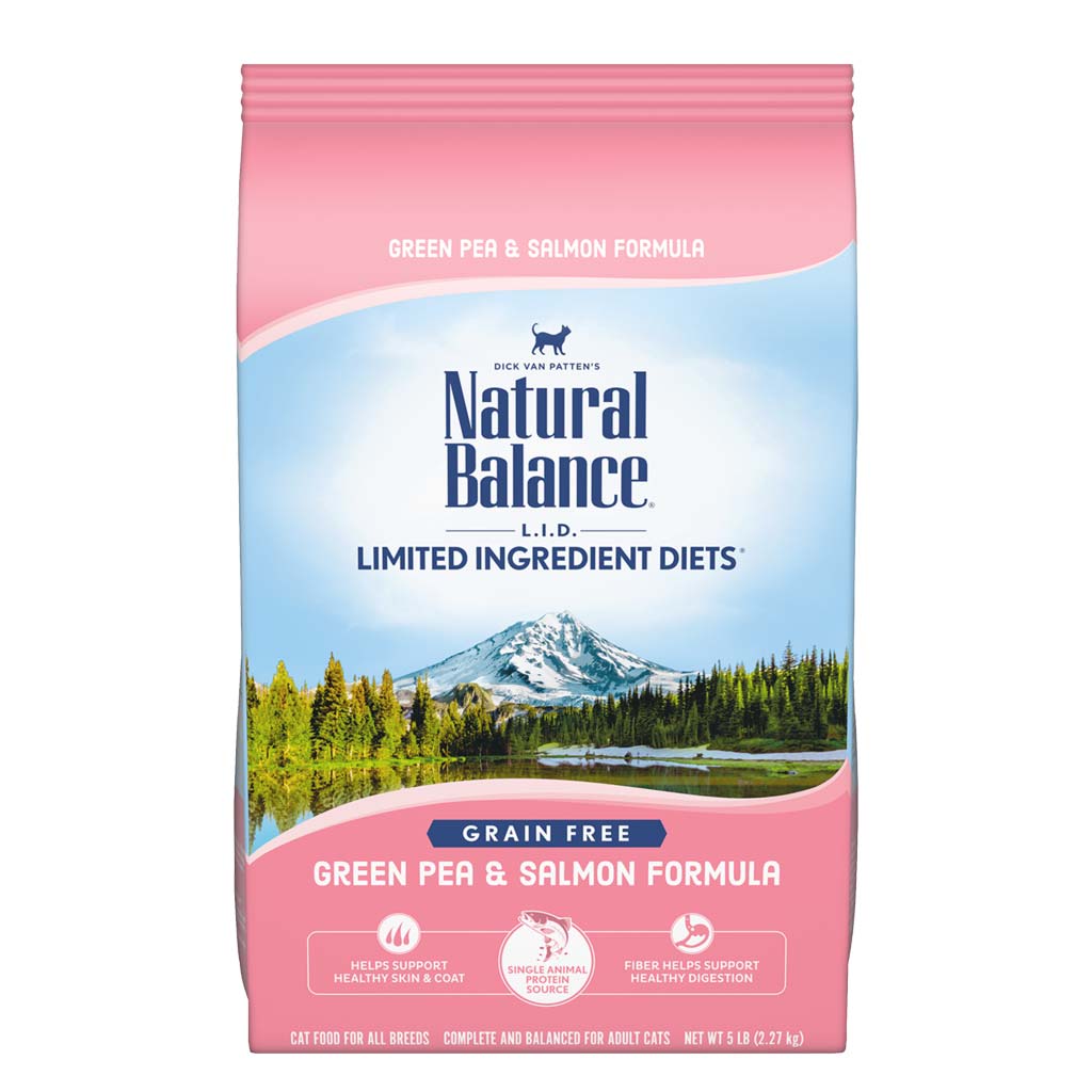 NATURAL BALANCE CAT LID GF SALMON & GREEN PEA 10LB