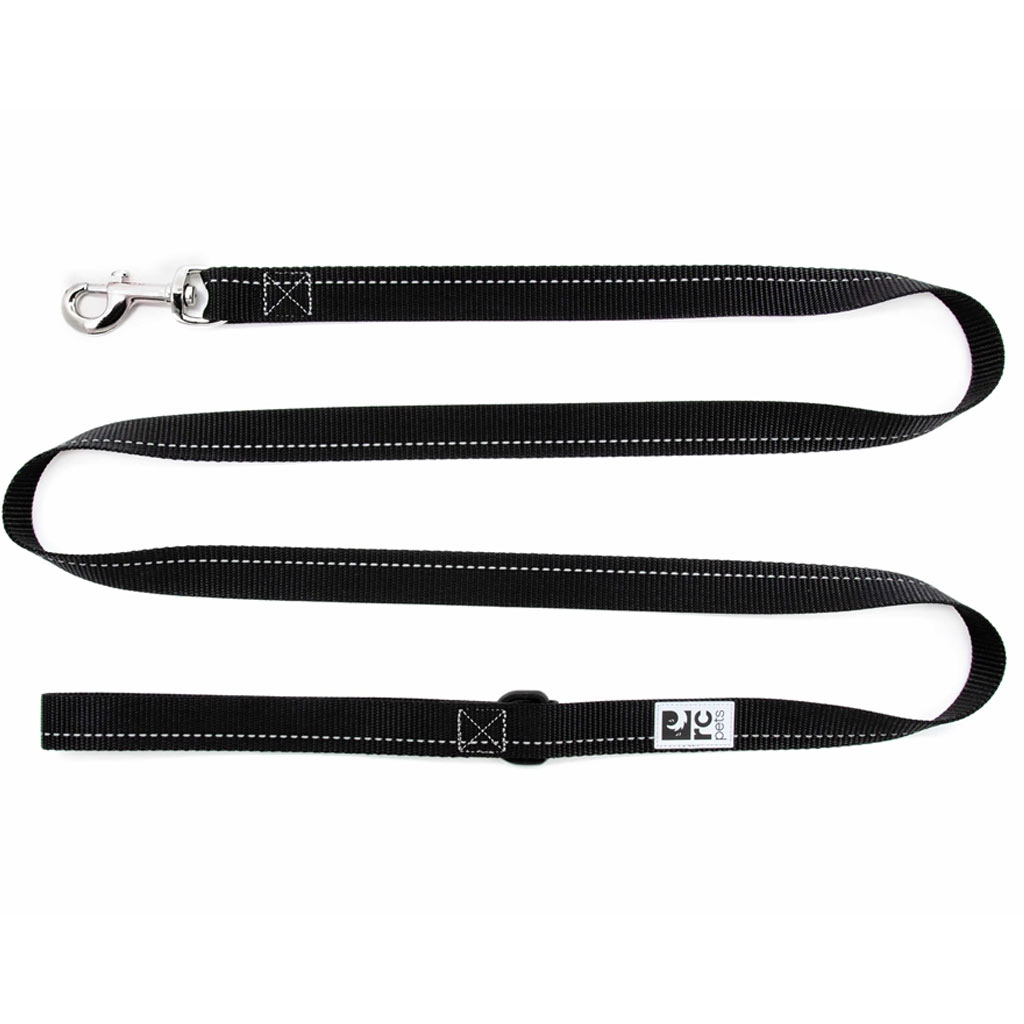 RC PETS LEASH PRIMARY 3/4"X6' BLACK