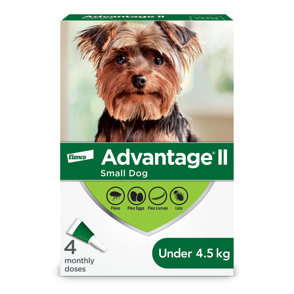 ADVANTIX II 4 DOSE DOGS UNDER 4.5KG