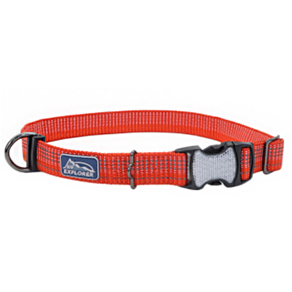 COASTAL K9 EXPLORER REFLECTIVE ADJ COLLAR CANYON 1&quot;X12-18&quot;