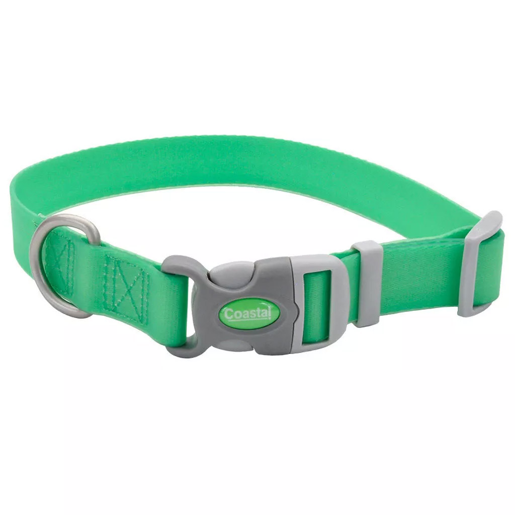 COASTAL PRO ADJ WATERPROOF COLLAR LIME 3/4&quot;X8-12&quot;