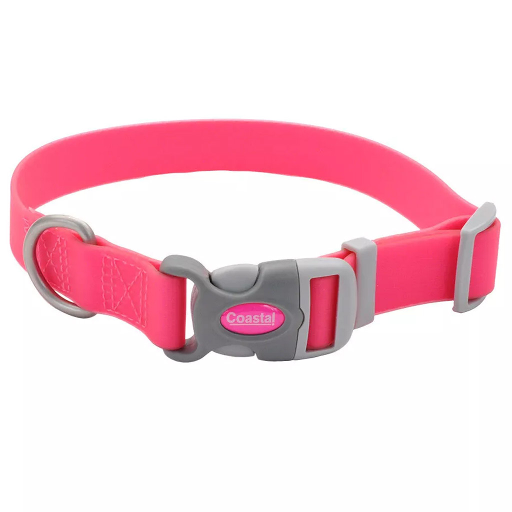 DV - COASTAL PRO ADJ WATERPROOF COLLAR FUSCIA 1"X14-20"