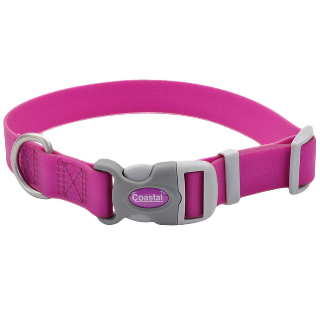 COASTAL PRO ADJ WATERPROOF COLLAR PURPLE 1"X18-26"