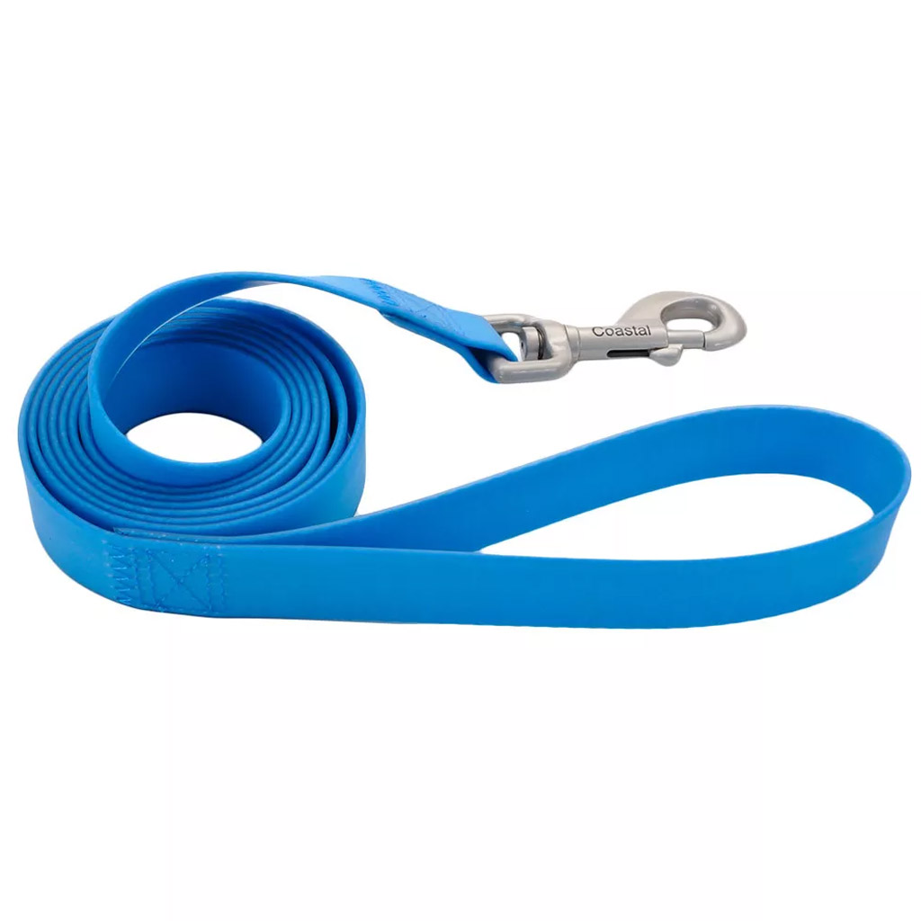 COASTAL PRO ADJ WATERPROOF LEASH AQUA 3/4"X6'