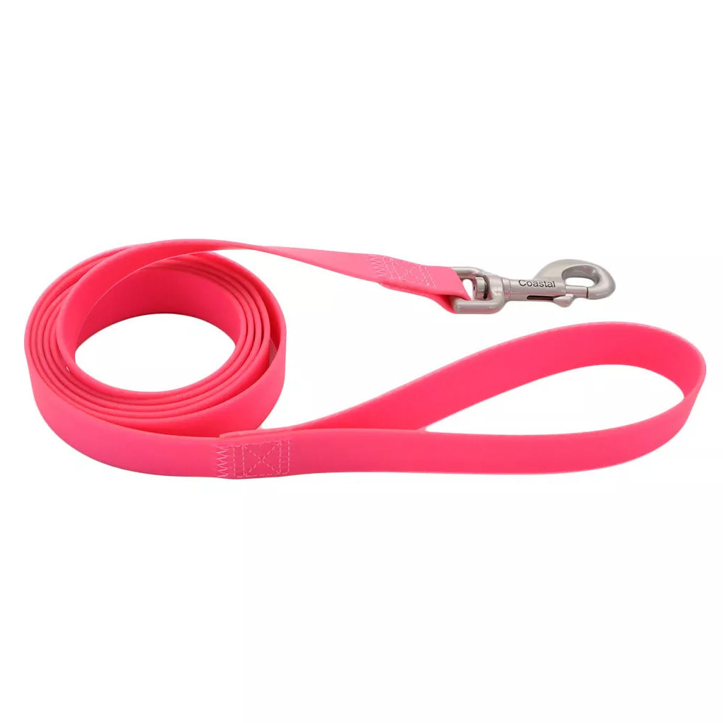 COASTAL PRO ADJ WATERPROOF LEASH FUSCIA 3/4"X6' 