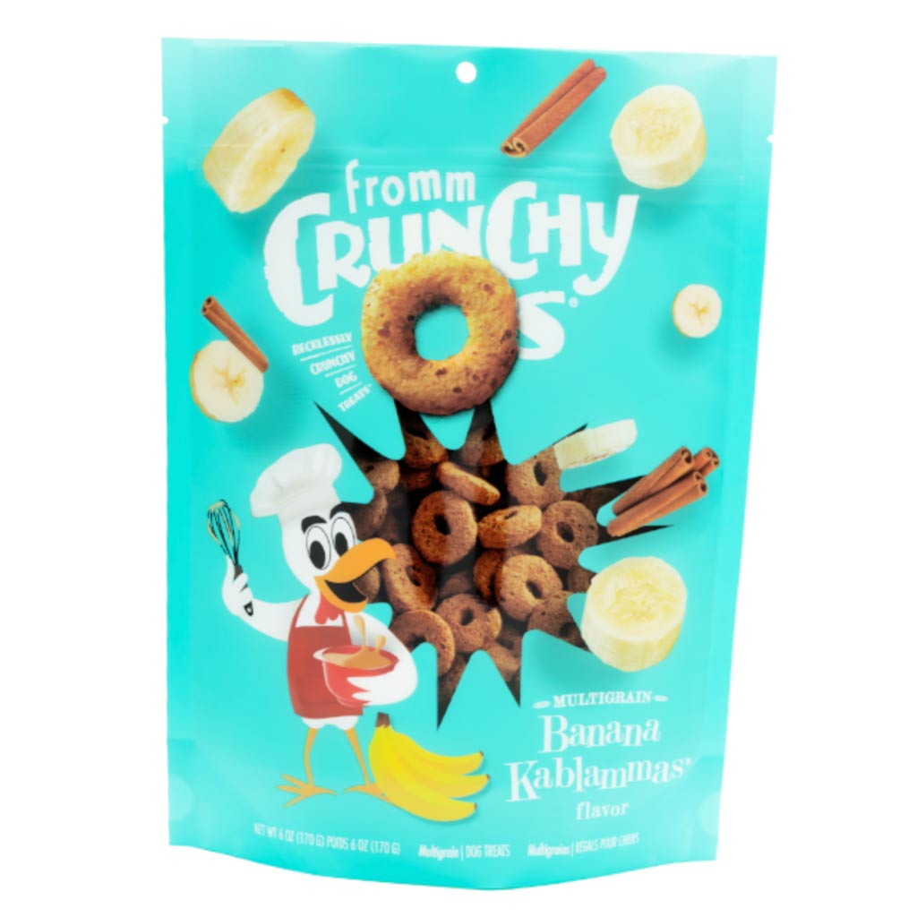 FROMM DOG CRUNCHY O'S BANANA KABLAMMAS 6OZ