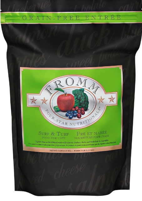 FROMM CAT 4STAR NUTRITIONALS GF SURF &amp; TURF 1.8KG
