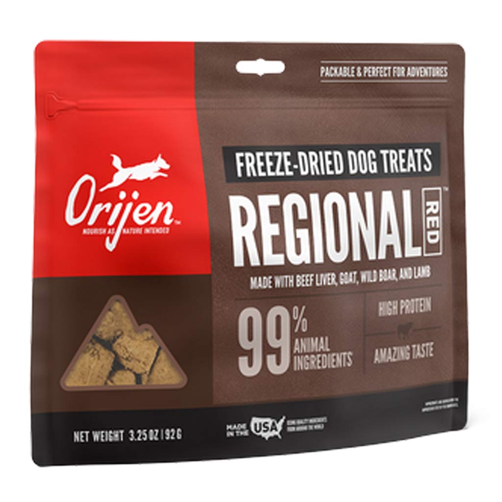 SO - ORIJEN DOG REGIONAL RED FREEZE DRIED TREATS 92g