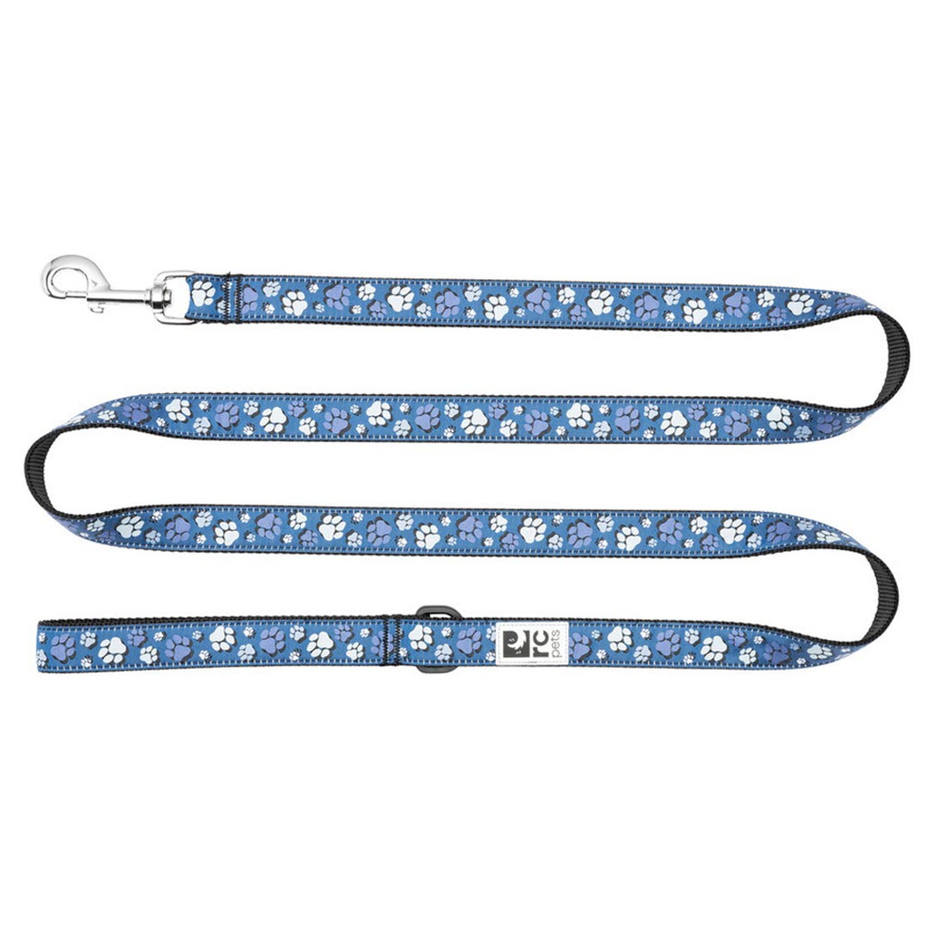 DR - RC PETS LEASH FRESH TRACKS BLUE [1/2&quot;X6']