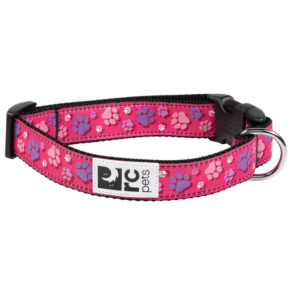 DMB - RC PETS CLIP COLLAR FRESH TRACKS PINK 1&quot; L
