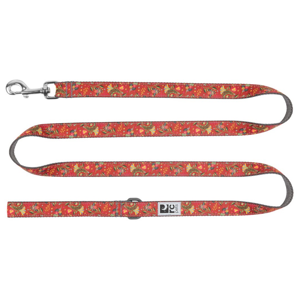 DMB - RC PETS LEASH CLAY FLORAL [3/4&quot;X6']