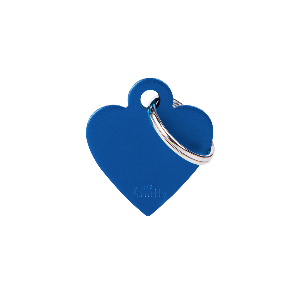 MY FAMILY BASIC ALUMINUM HEART BLUE S