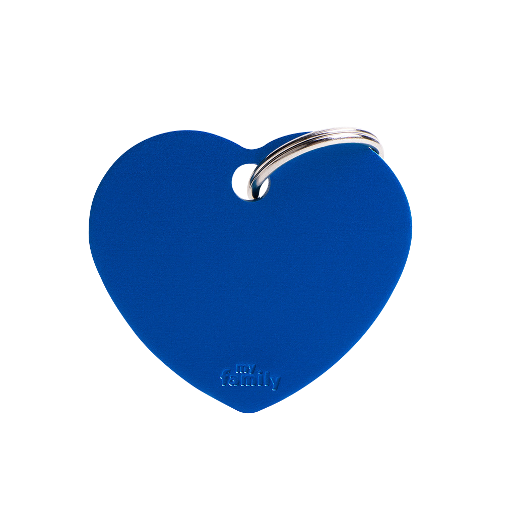 MY FAMILY BASIC ALUMINUM HEART BLUE L