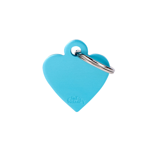 MY FAMILY BASIC ALUMINUM HEART LIGHT BLUE S