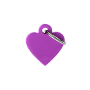 [10090014] MY FAMILY BASIC ALUMINUM HEART PURPLE S