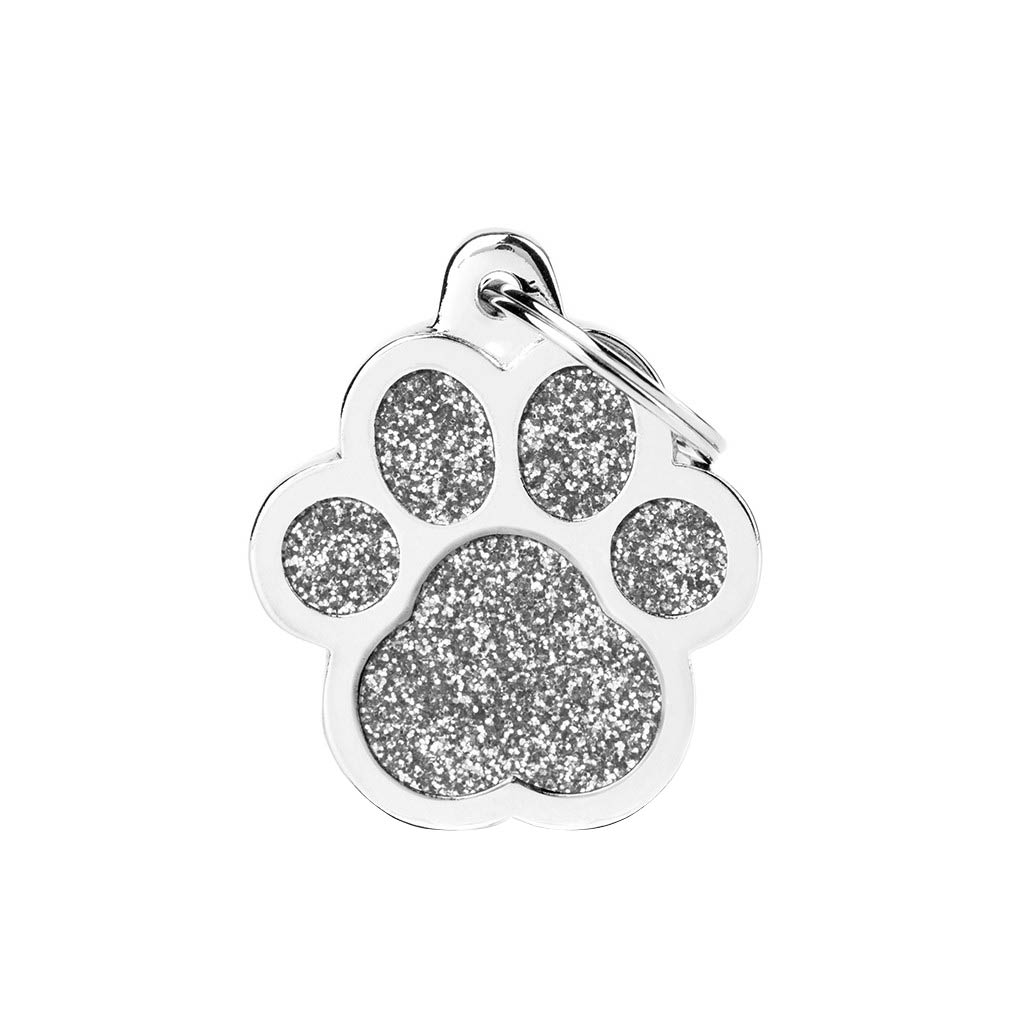 MY FAMILY GLITTER PAW GREY L