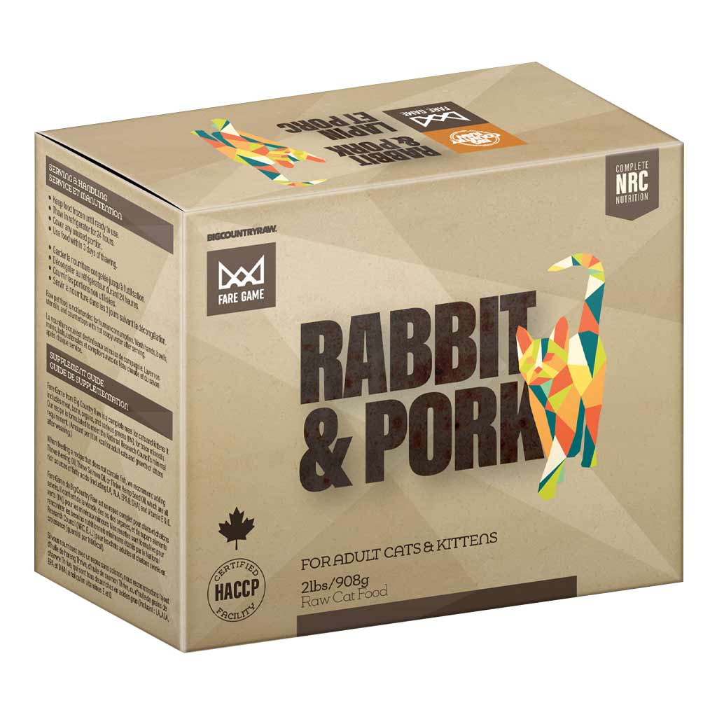 BCR FARE GAME RABBIT & PORK 4X0.5LB