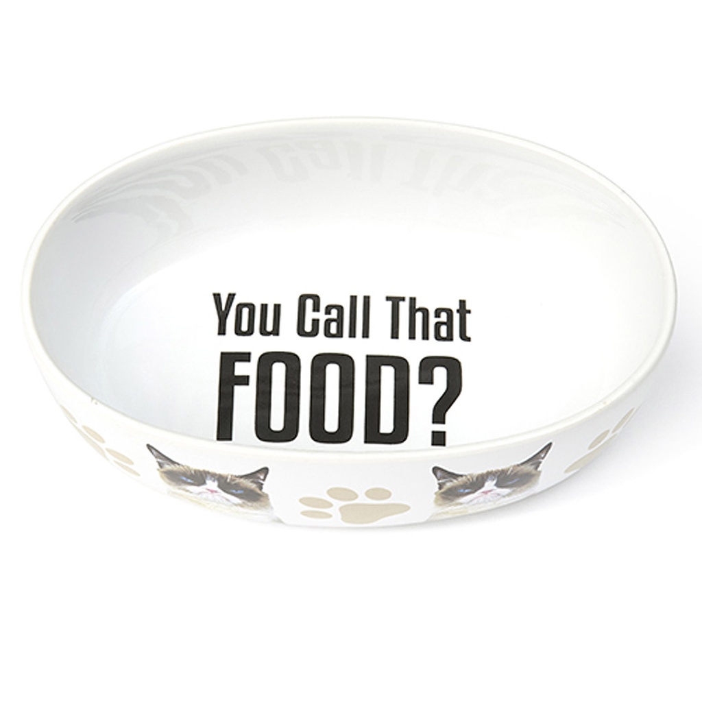 DV - PETRAGEOUS GRUMPY CAT YOU CALL THAT FOOD OVAL BOWL