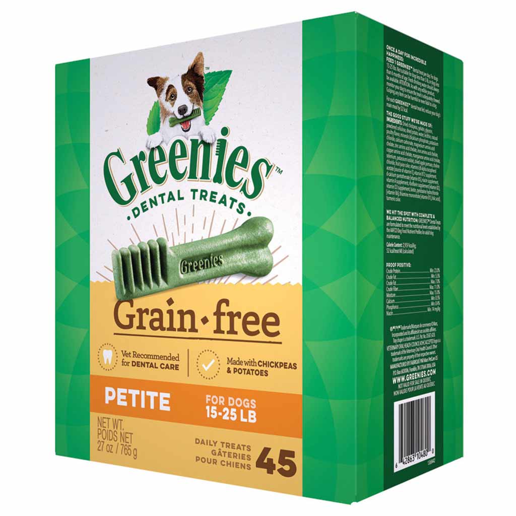 DV - GREENIES GRAIN FREE TREAT PAK PETITE 27OZ