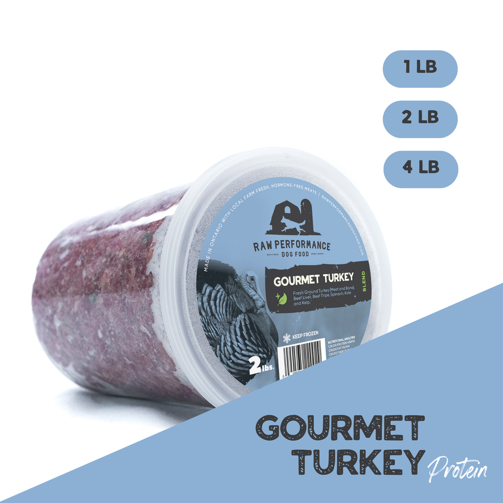 RAW PERFORMANCE GOURMET TURKEY BLEND 5% VEG 1LB