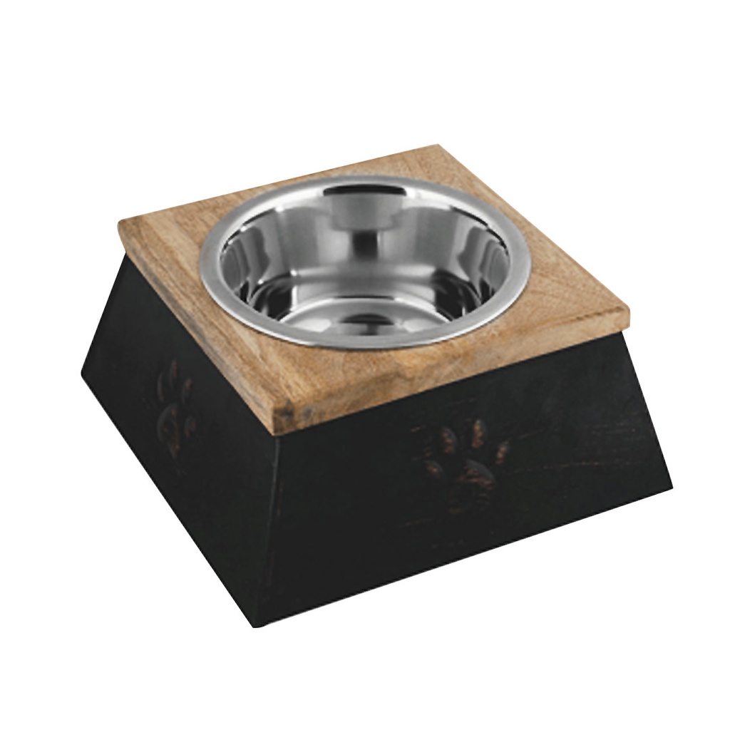 DMB - ADVANCE SQ COPPER FINISH / WOOD TOP  W/ SS BOWL 1PT