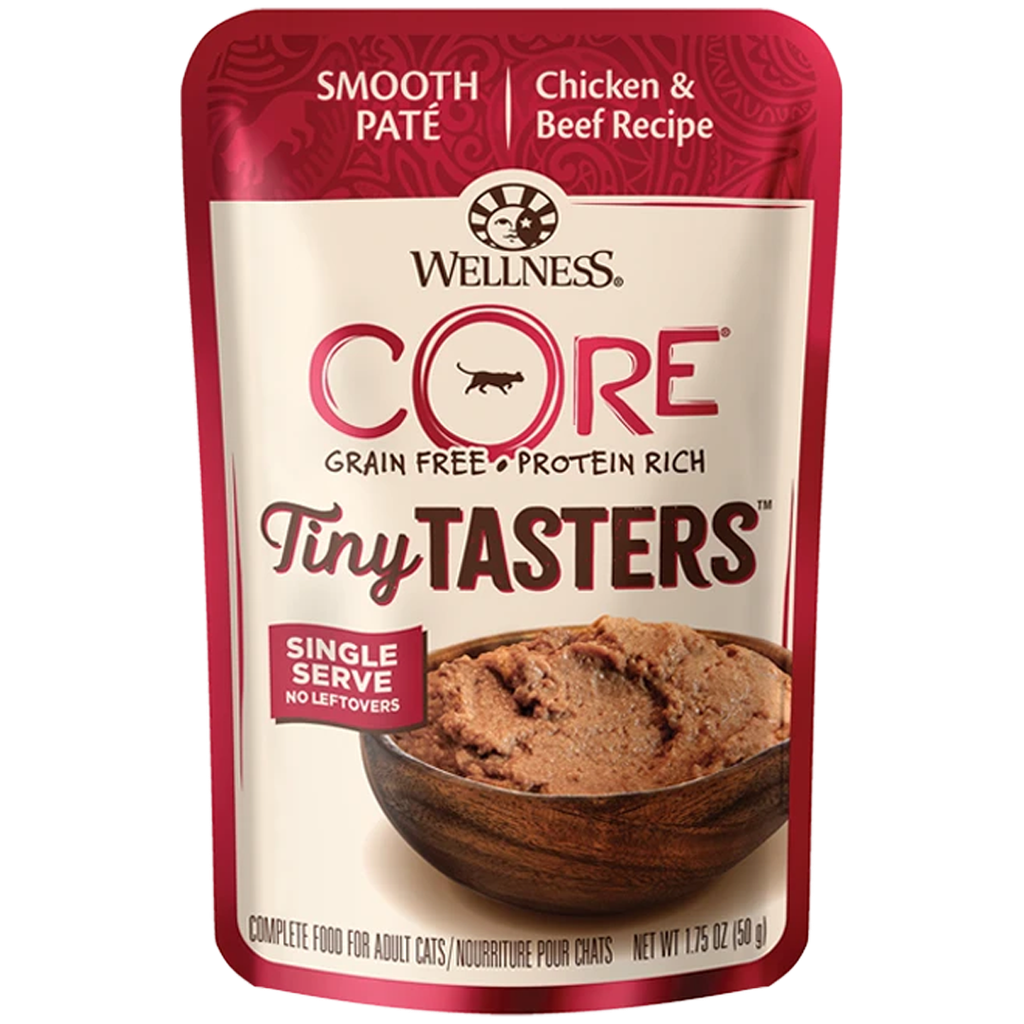 WELLNESS CORE TINY TASTERS CHICKEN & BEEF 50G (1.75OZ)