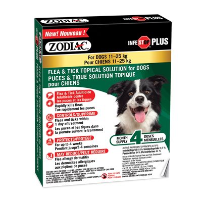 ZODIAC DOG INFESTOP PLUS 11KG - 25KG