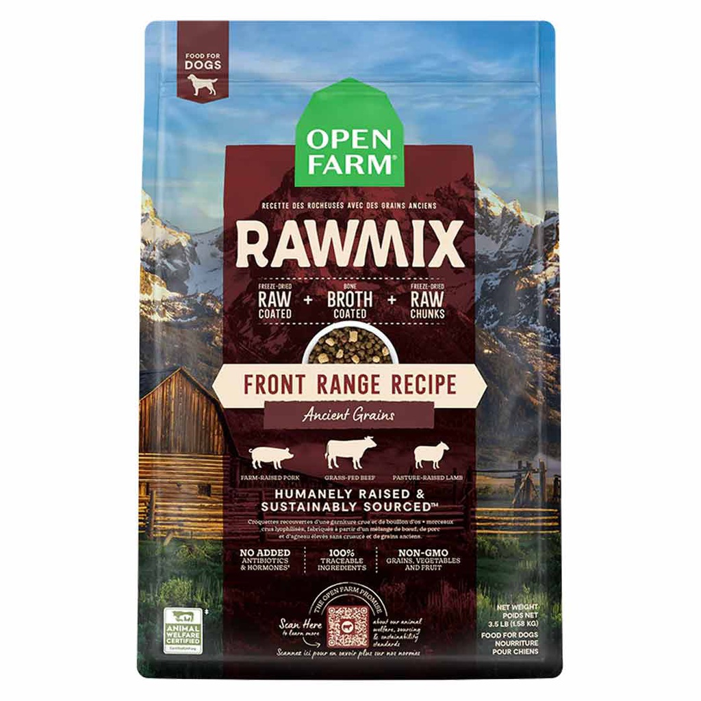 OPEN FARM DOG RAWMIX ANCIENT GRAIN OPEN PRAIRIE RECIPE 20LB