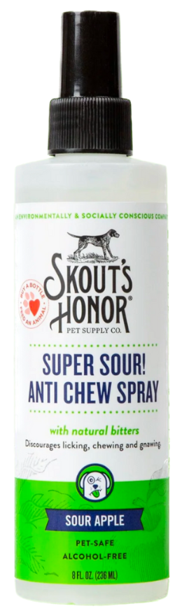 SKOUT'S HONOR SUPER SOUR ANTI CHEW SPRAY 8OZ