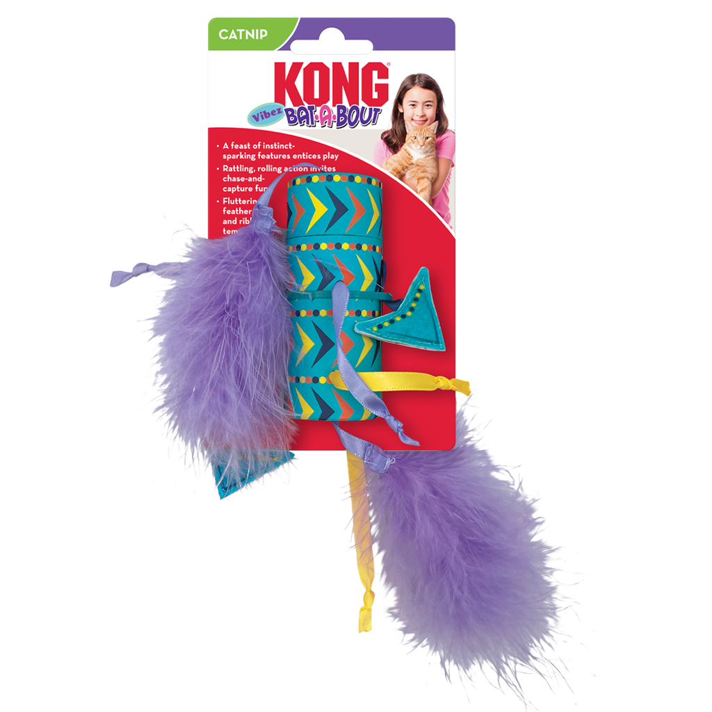 KONG CAT ACTIVE BAT-A-BOUT VIBEZ ROLLER