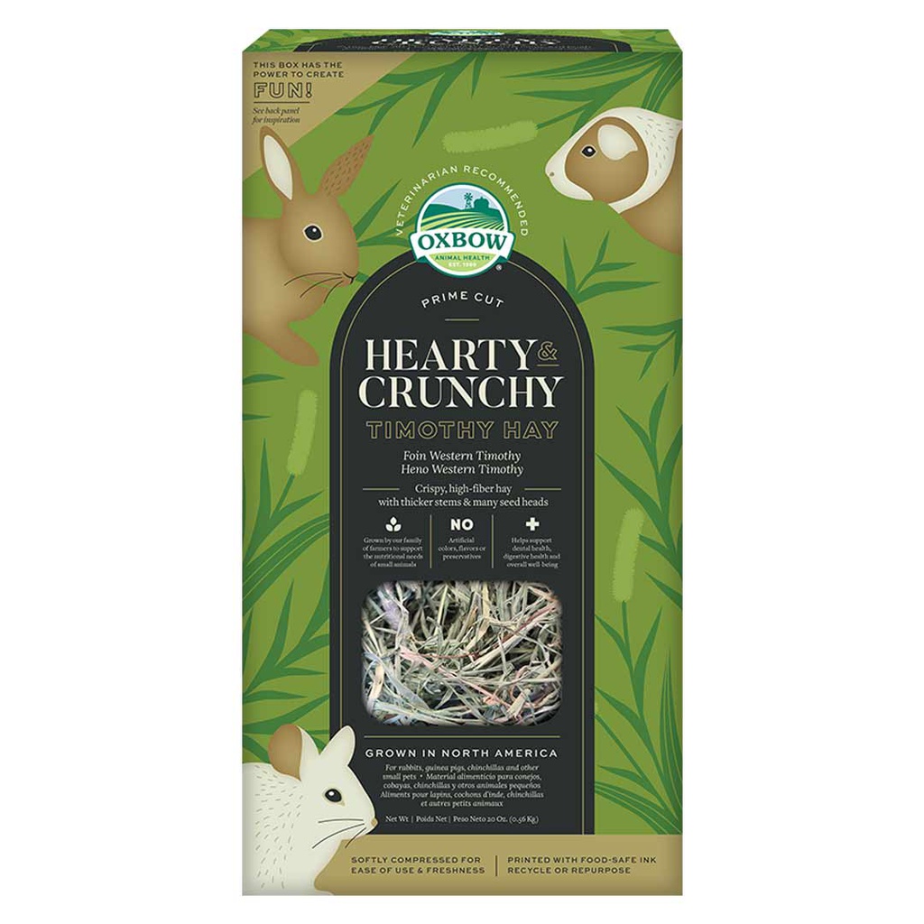 OXBOW PRIME CUT HEARTY &amp; CRUNCHY TIMOTHY HAY 1.13KG (40OZ)