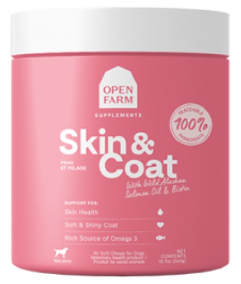 DR - OPEN FARM SKIN & COAT SUPPLEMENT CHEWS (90 PC)