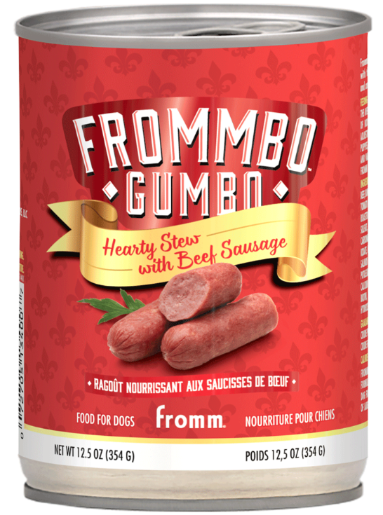 FROMM DOG FROMMBO GUMBO HEARTY STEW W/ BEEF SAUSAGE 12.5OZ
