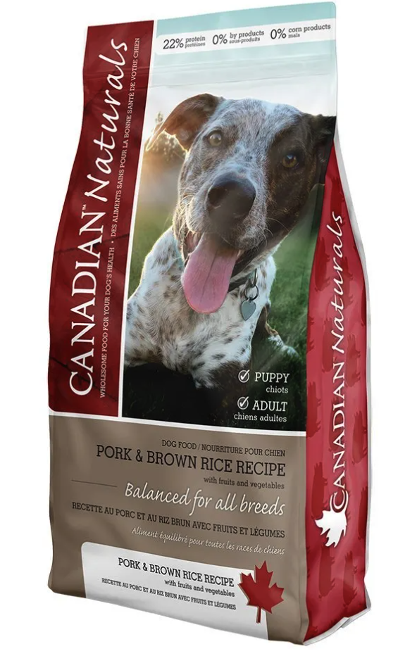 CANADIAN NATURALS DOG VALUE SERIES PORK & BROWN RICE 30LB
