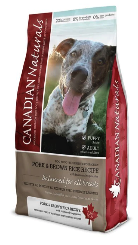 CANADIAN NATURALS DOG VALUE SERIES PORK & BROWN RICE 5LB