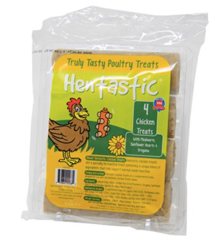 HENTASTIC CHICKEN TREAT SUNFLOWER HEARTS &amp; OREGANO MINI (4PK)