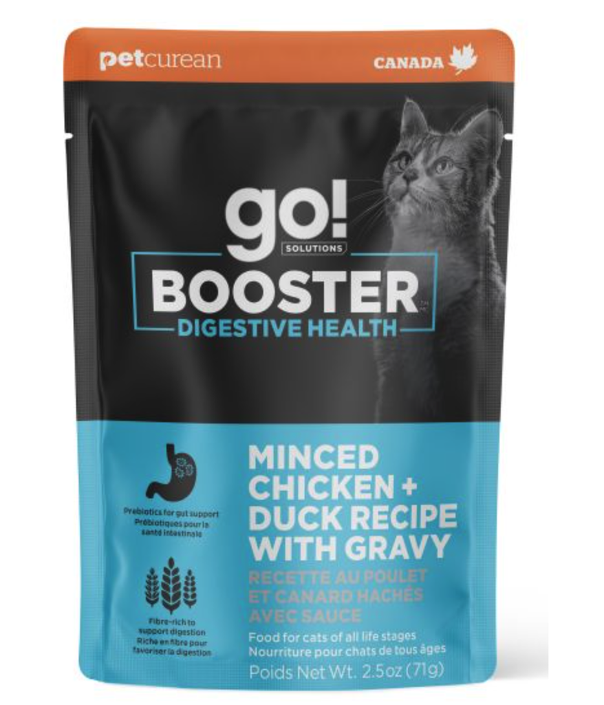 DMB - GO CAT BOOSTER DIGESTIVE HEALTH MINCED CHICKEN &amp; DUCK W/GRAVY