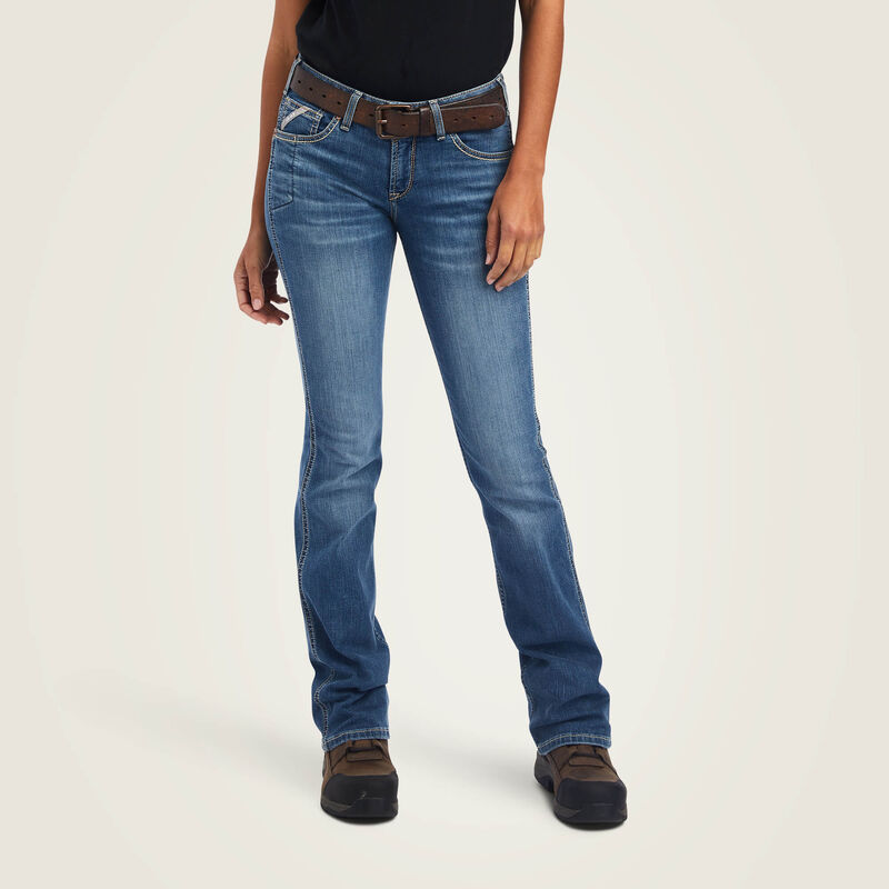ARIAT WOMENS BOOTCUT JEAN REBAR RIVETER MALIBU 30 L