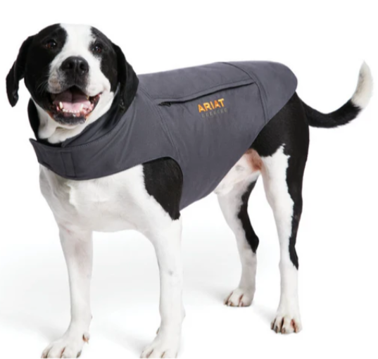 ARIAT DOG JACKET DURACANVAS REBAR GRAY (M)